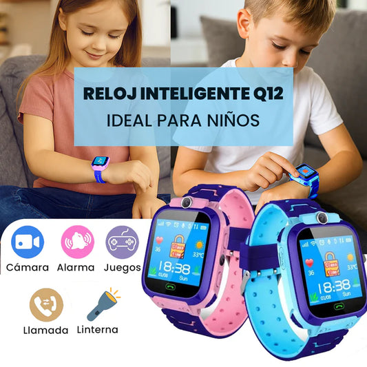 RELOJ INTELIGENTE Q12 PARA NIÑOS (SU SEGURIDAD ES PRIMERO)