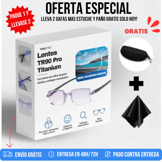 OFERTA 2X1 GAFAS TR90 Con Estuche y Paño de limpieza + Envío Gratis 🎁